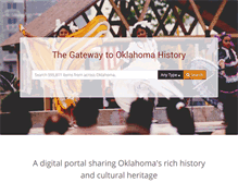 Tablet Screenshot of gateway.okhistory.org